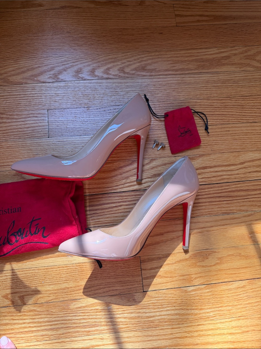 Christian Louboutin nudes with 4”5 heel